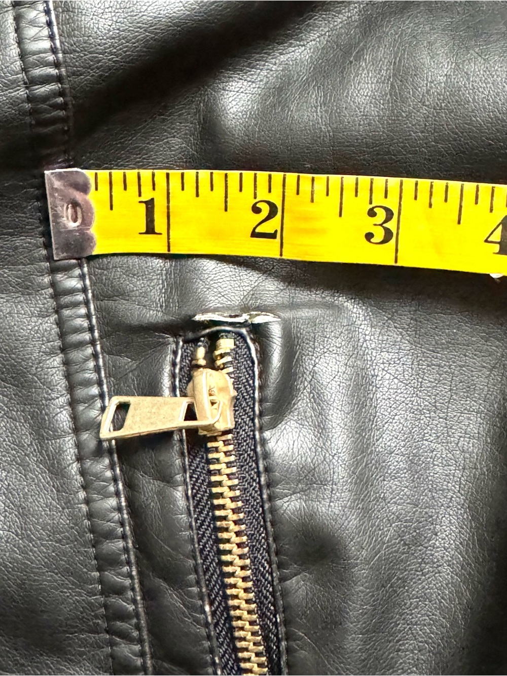 🔥Free People We The Free Harriett Black Vegan Leather Hooded Moto Jacket *Tear* - Picture 15 of 15